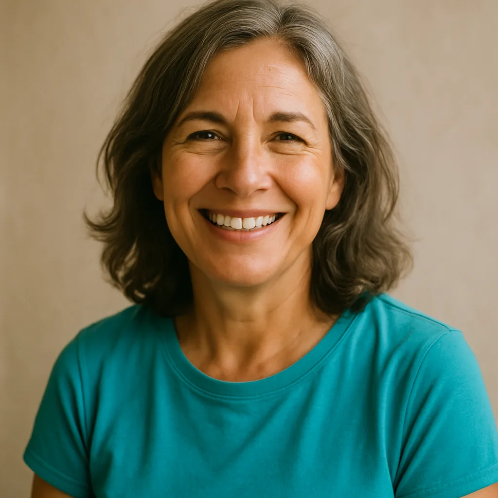 Smiling woman in her 50s — member of The Berkshire Dating Site
